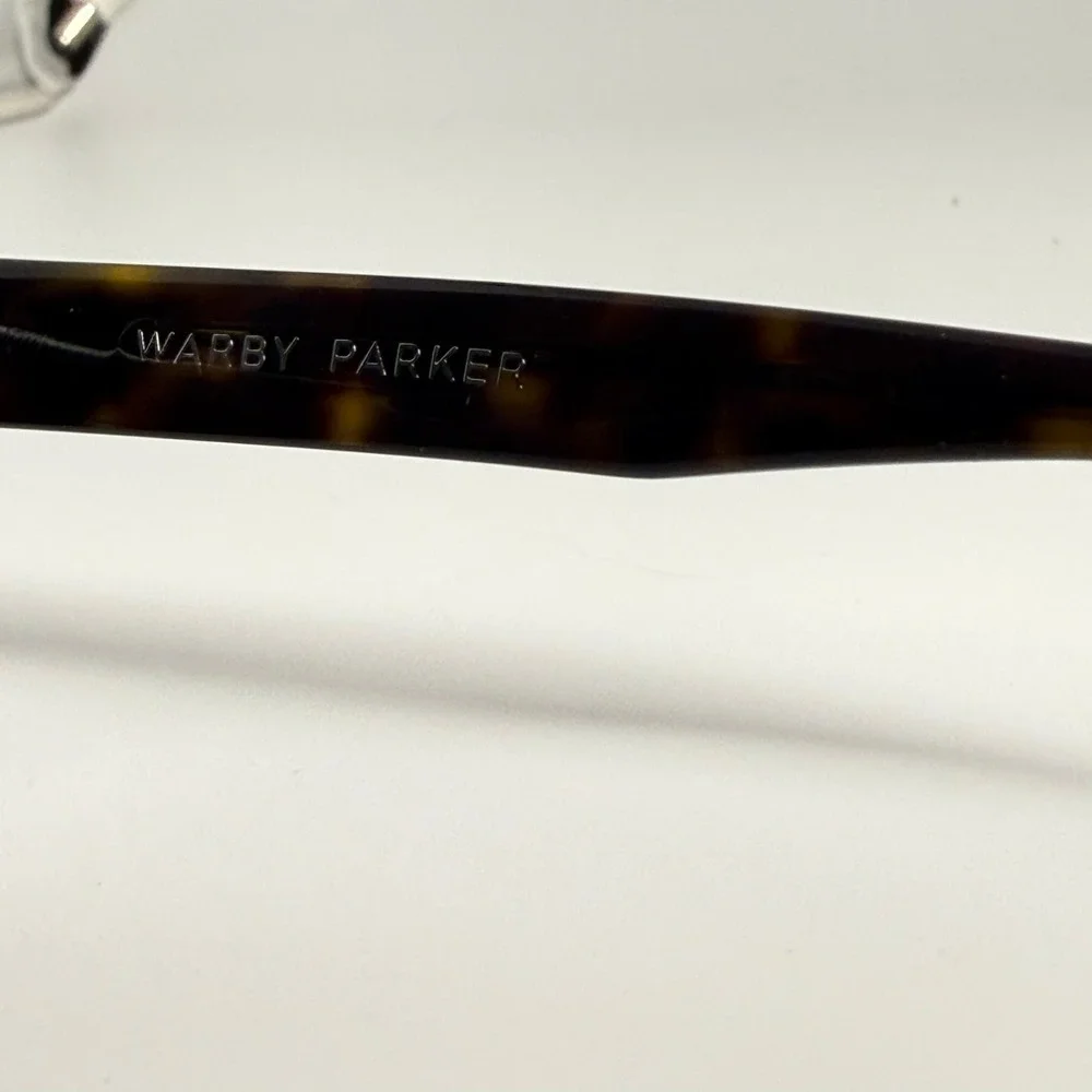 Warby Parker Beale Sunglasses Dark Tortoise Square Frame 51-20-145 Brown Lens
